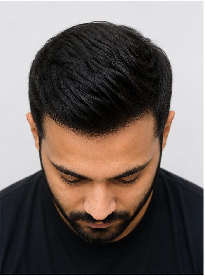 Finished hairline result at Look Care